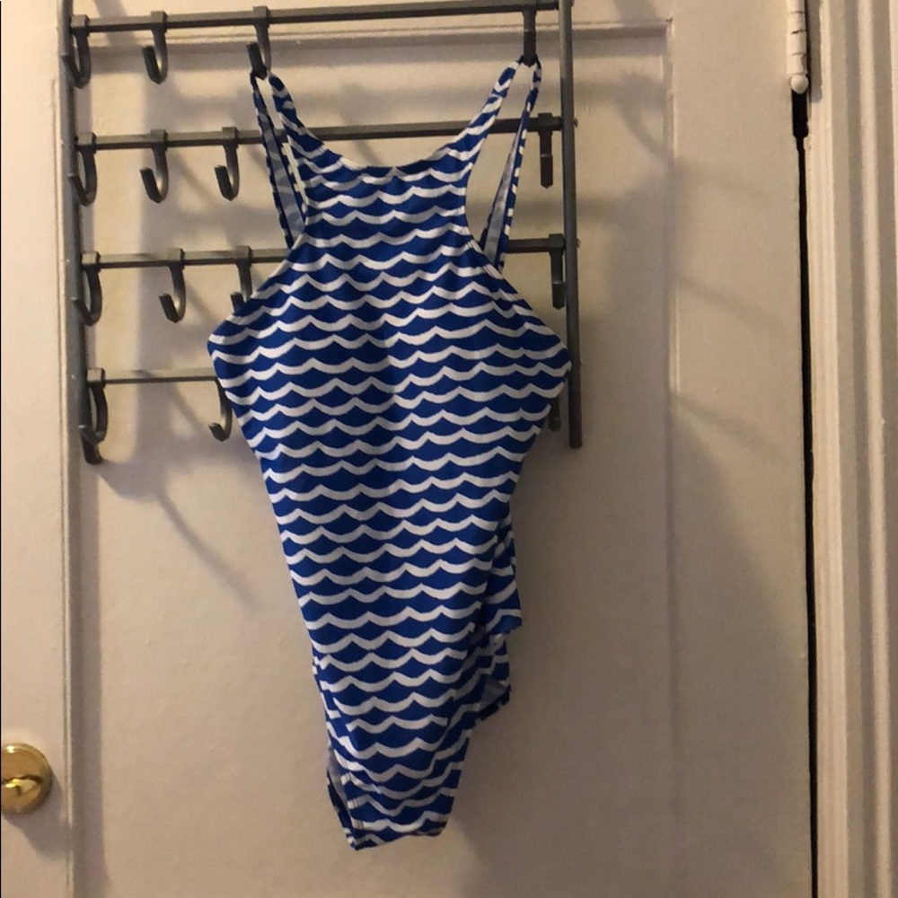 One piece bathing suit.